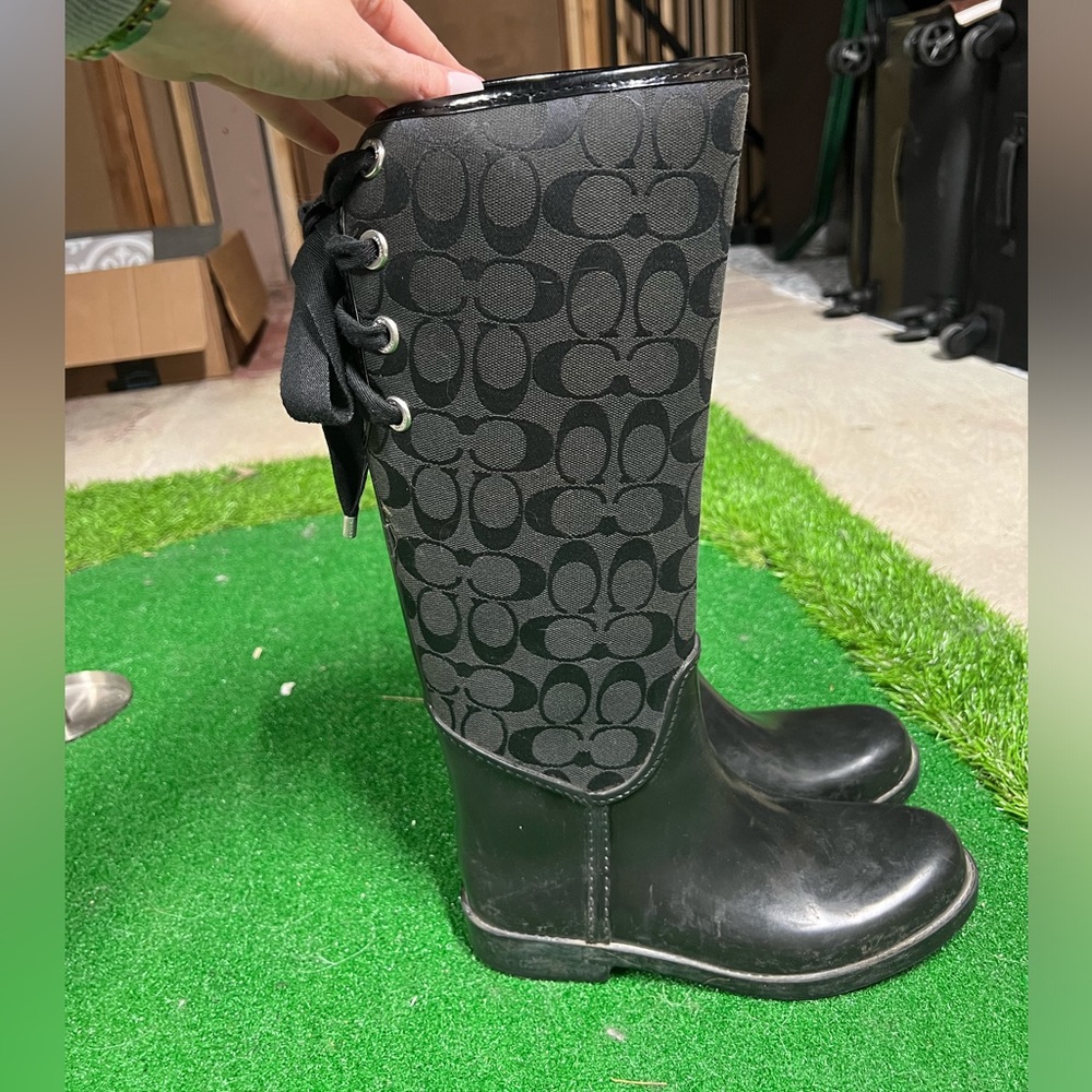 Coach rain boots